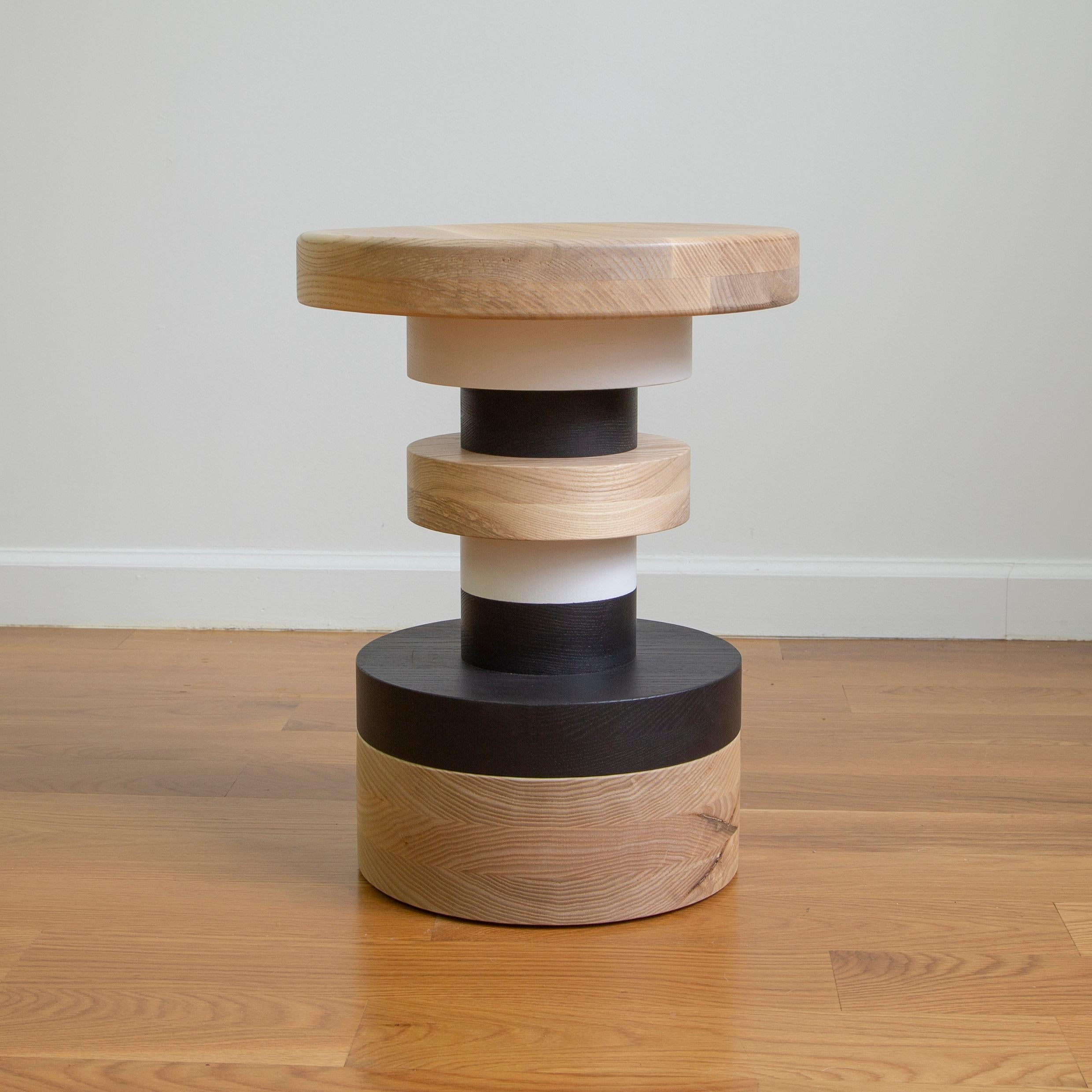 This listing is for 1 Sass Stool from Souda. We offer three different shapes (A, B, & C). This listing is for 'B', which is the stool in the first image. 

The Sottsass inspired “Sass Stools” are simple, sculptural accents for any interior space.