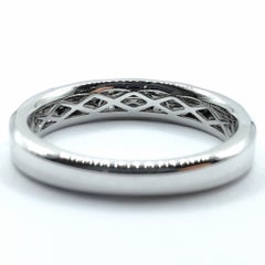 Bespoke Geometric Chevron Pavé Diamond Wedding Band in 14K/18K Gold or Platinum