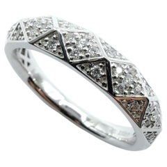 Bespoke Sculptural Lattice Pavé Diamond Wedding Band in 14K/18K Gold or Platinum