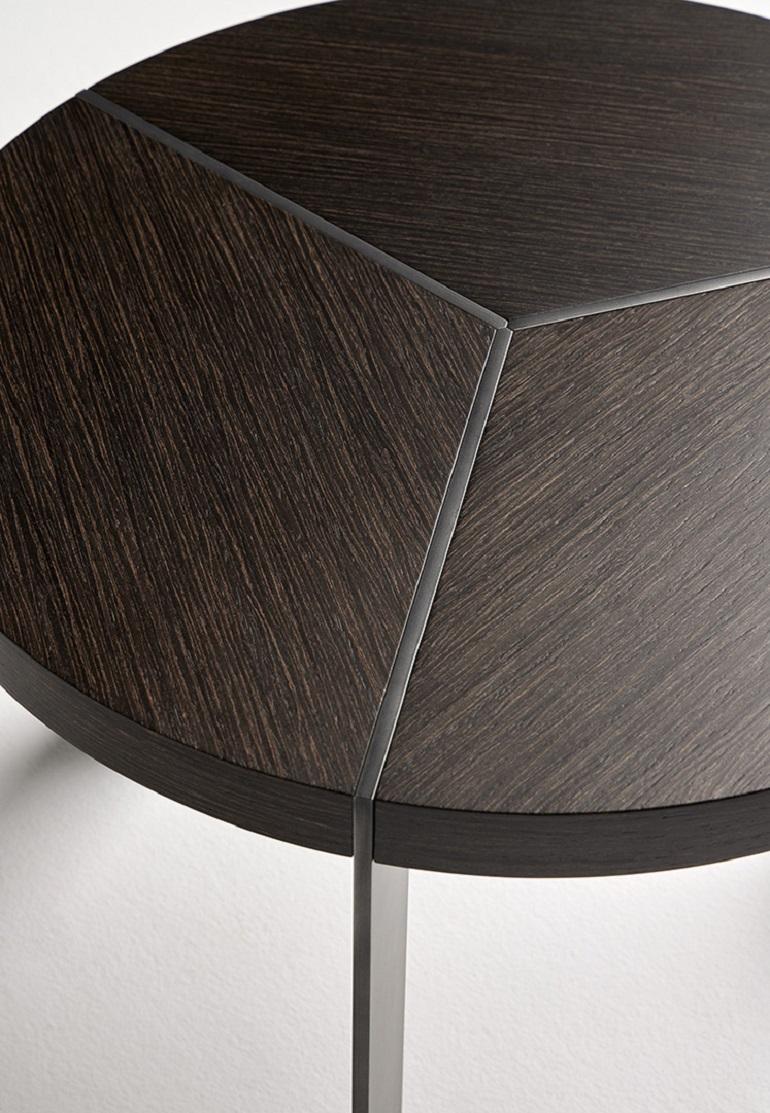 Espagnol Table d'appoint de luxe personnalisable par Ramón Esteve en finition laiton antique/nickel en vente