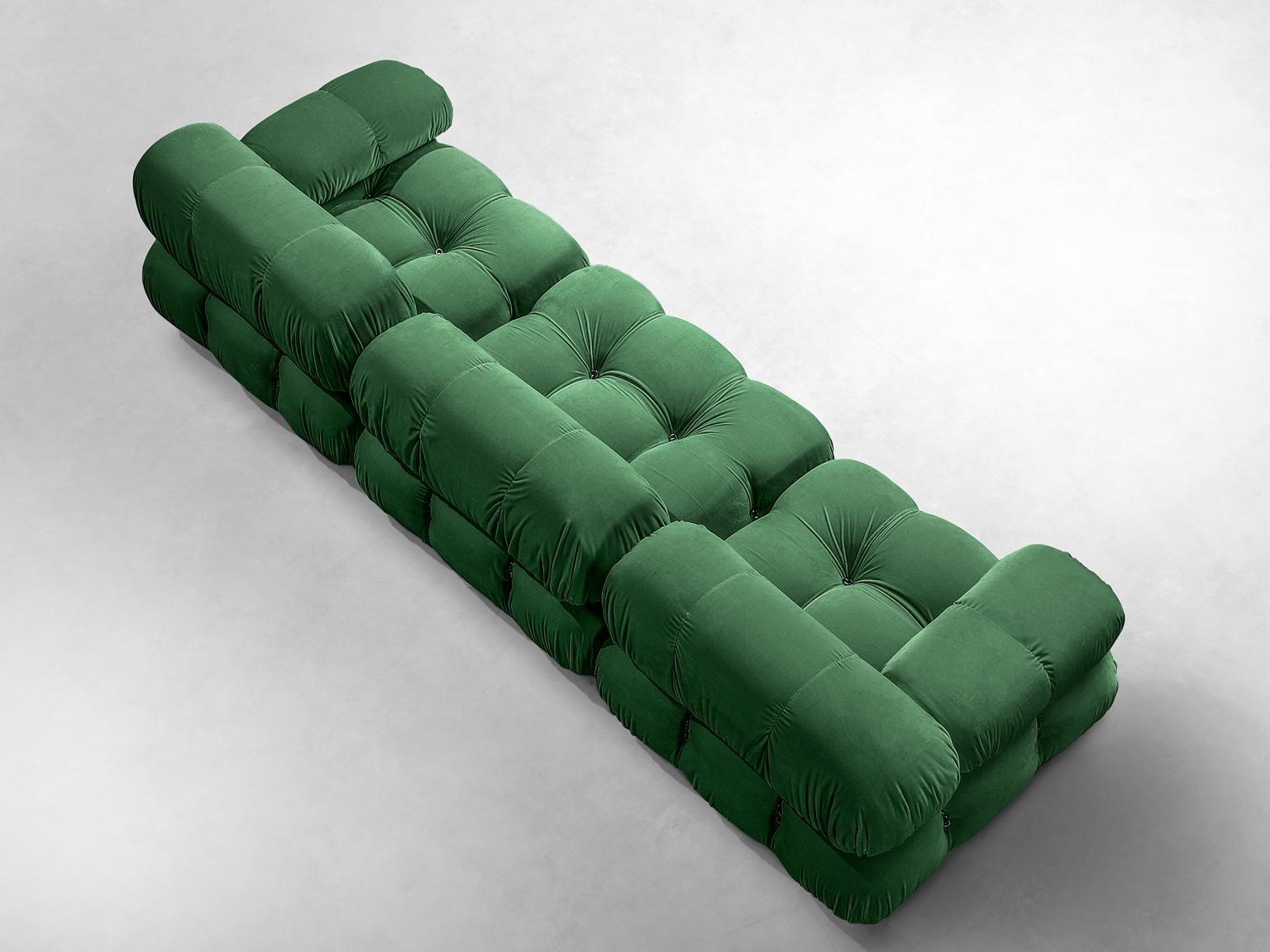 Mario Bellini, 'Camaleonda' sofa, to be reupholstered in green upholstery, Italy, 1972.

This sofa is made on request in our upholstery atelier. The upholstery on this piece features a high quality green velvet by Dedar Milano The sectional