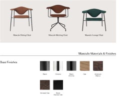 Customizable Gubi Masculo Dining Chair Designed by GamFratesi