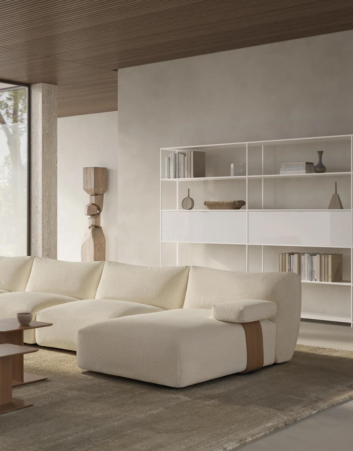 Italian Customizable MDF Italia Goom Sofa by Jean Marie Massaud For Sale