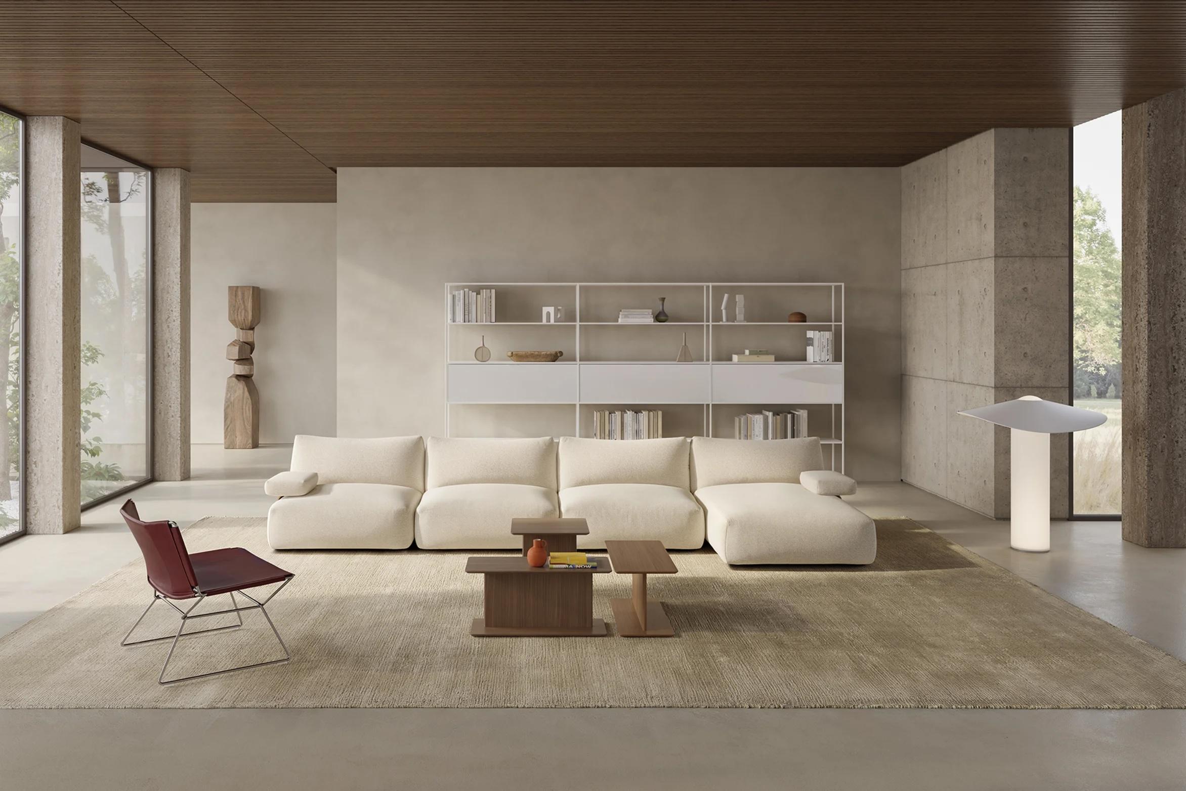 Contemporary Customizable MDF Italia Goom Sofa by Jean Marie Massaud For Sale