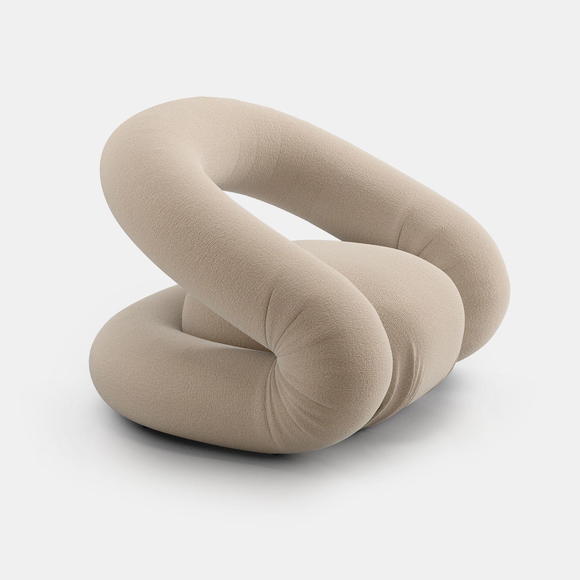 Upholstery Customizable MDF Italia Peggy Lounge Armchair by Gio Tirotto For Sale