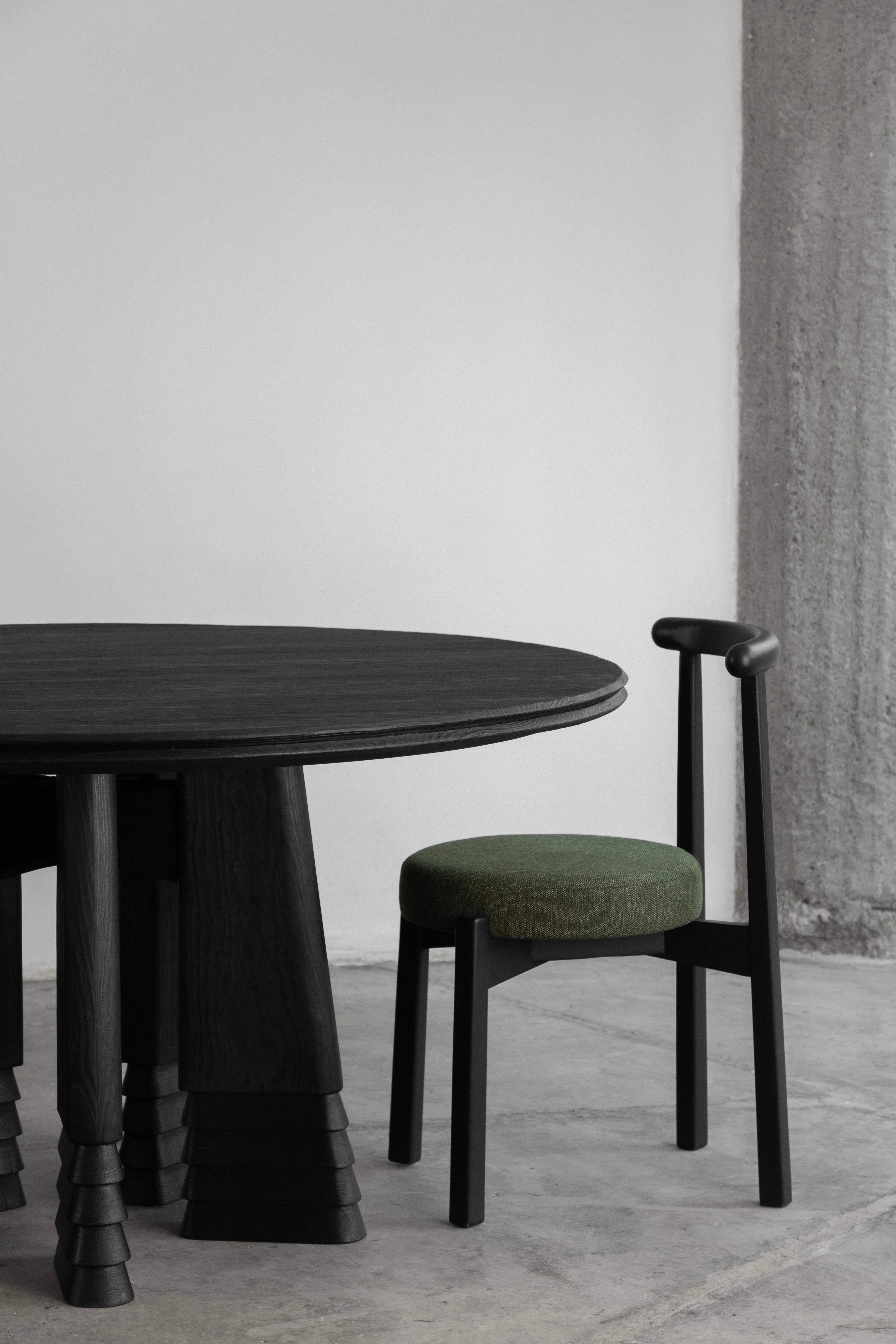 Hand-Crafted Customizable Modern Dining Table Reforma, Solid wood. 180 cm For Sale