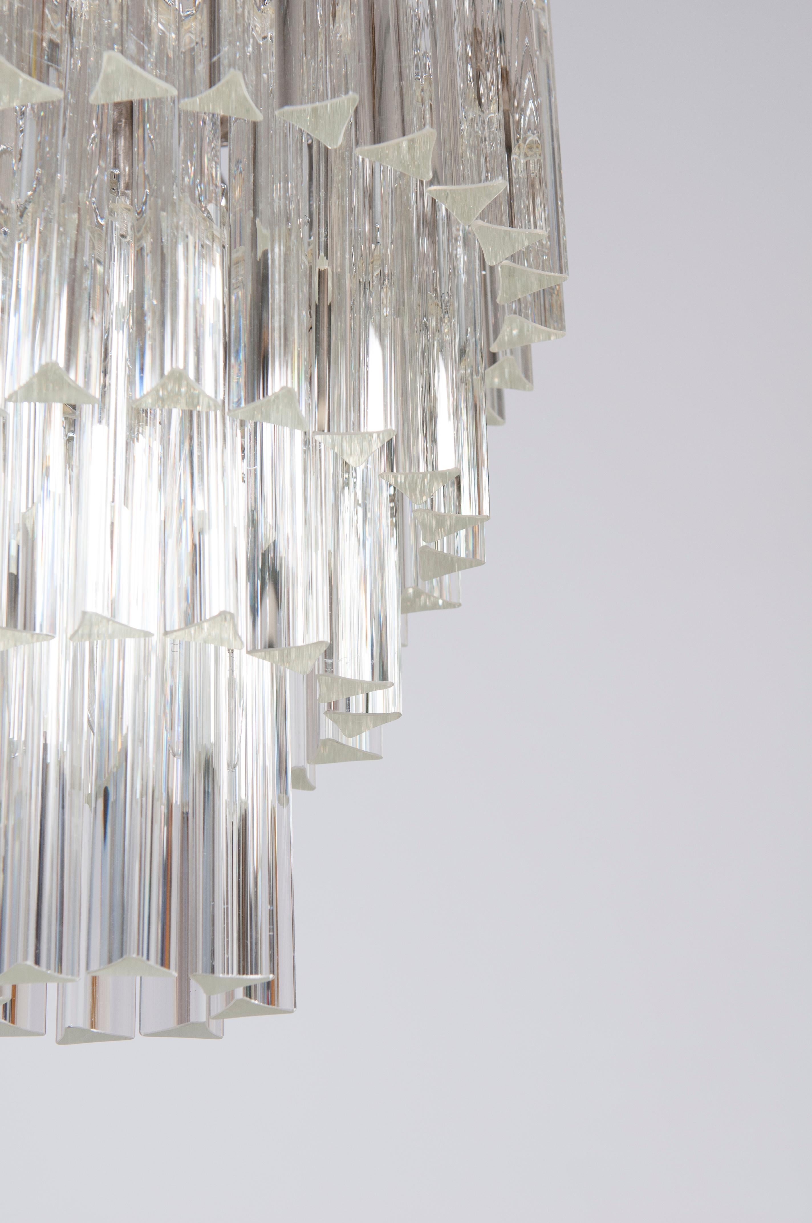 Anpassbare moderne Murano Glas Beleuchtung mit klaren Elementen Italien Contemporary im Angebot 3