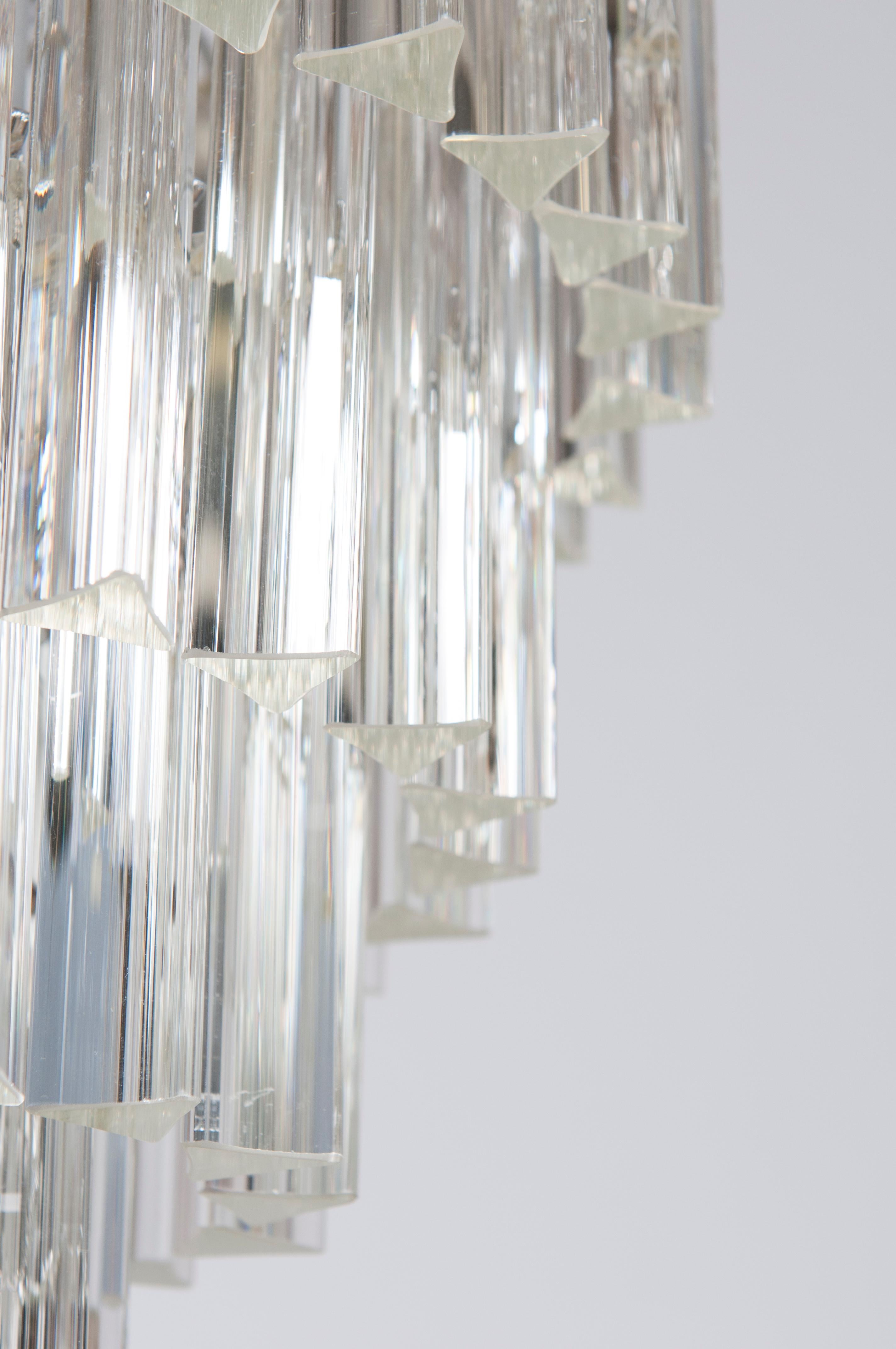 Anpassbare moderne Murano Glas Beleuchtung mit klaren Elementen Italien Contemporary im Angebot 2