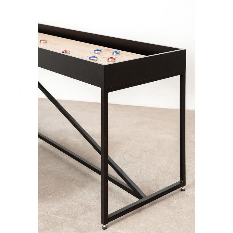 7' Customizable Modern "The Break" Outdoor Shuffleboard Table For Sale