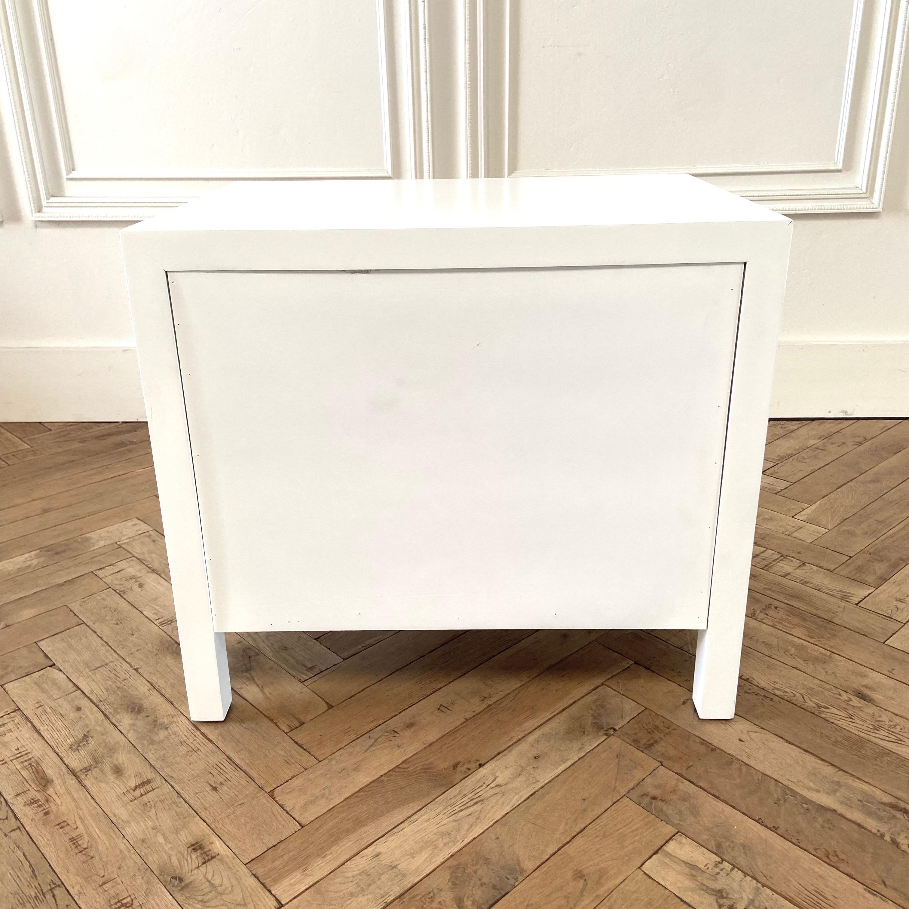 Customizable Modern White 3 Drawer Night Stands  In New Condition For Sale In Brea, CA