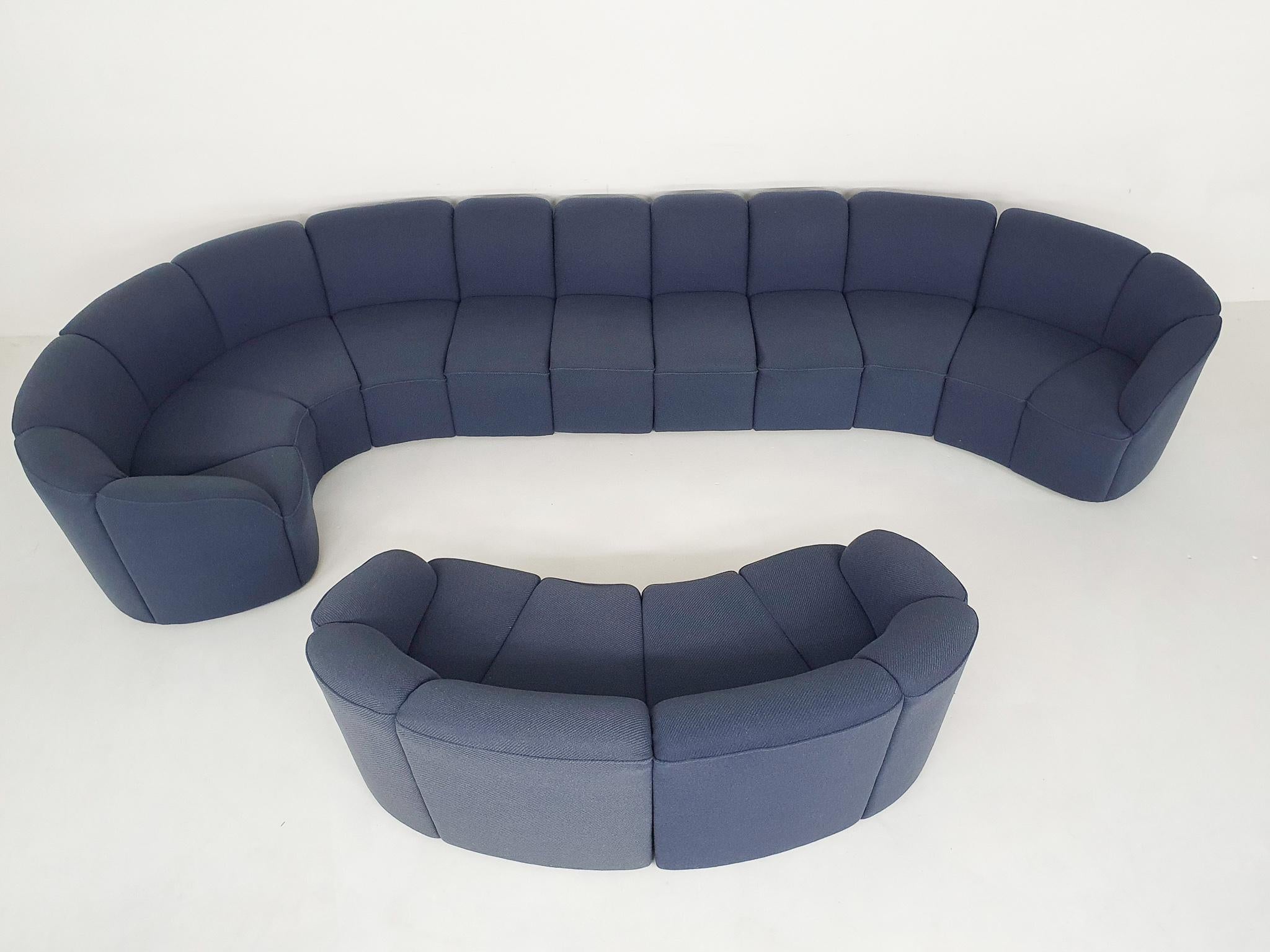 Mid-Century Modern Customizable Modular Sofa Model 