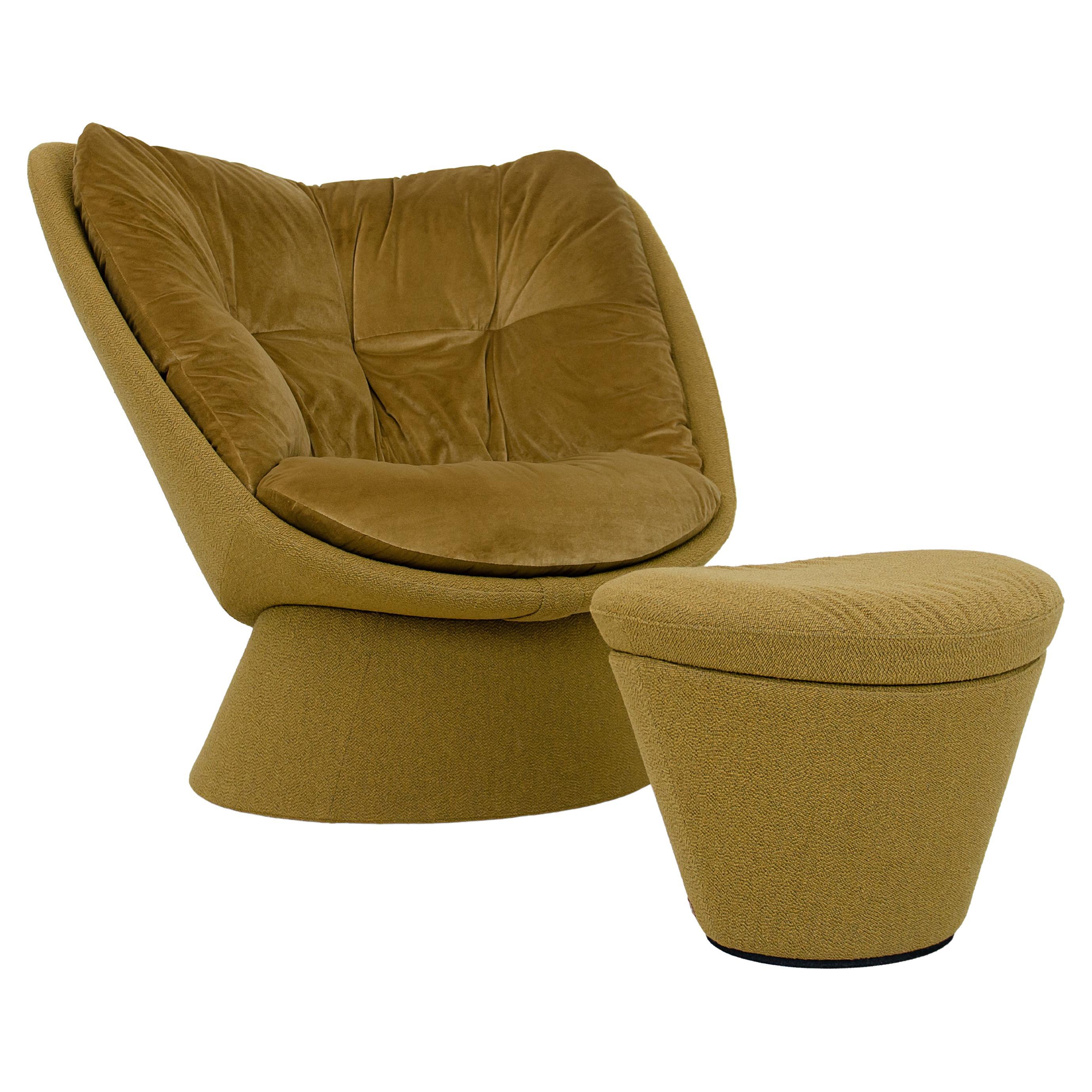 Lounge chair Fabian is understated, but also makes its
presence felt in a room. Envisioned as “a chair from which
you’ll never want to get up once you sit down.” The
lounge chair is made up of three main parts: the shell-
shaped seat, a back and