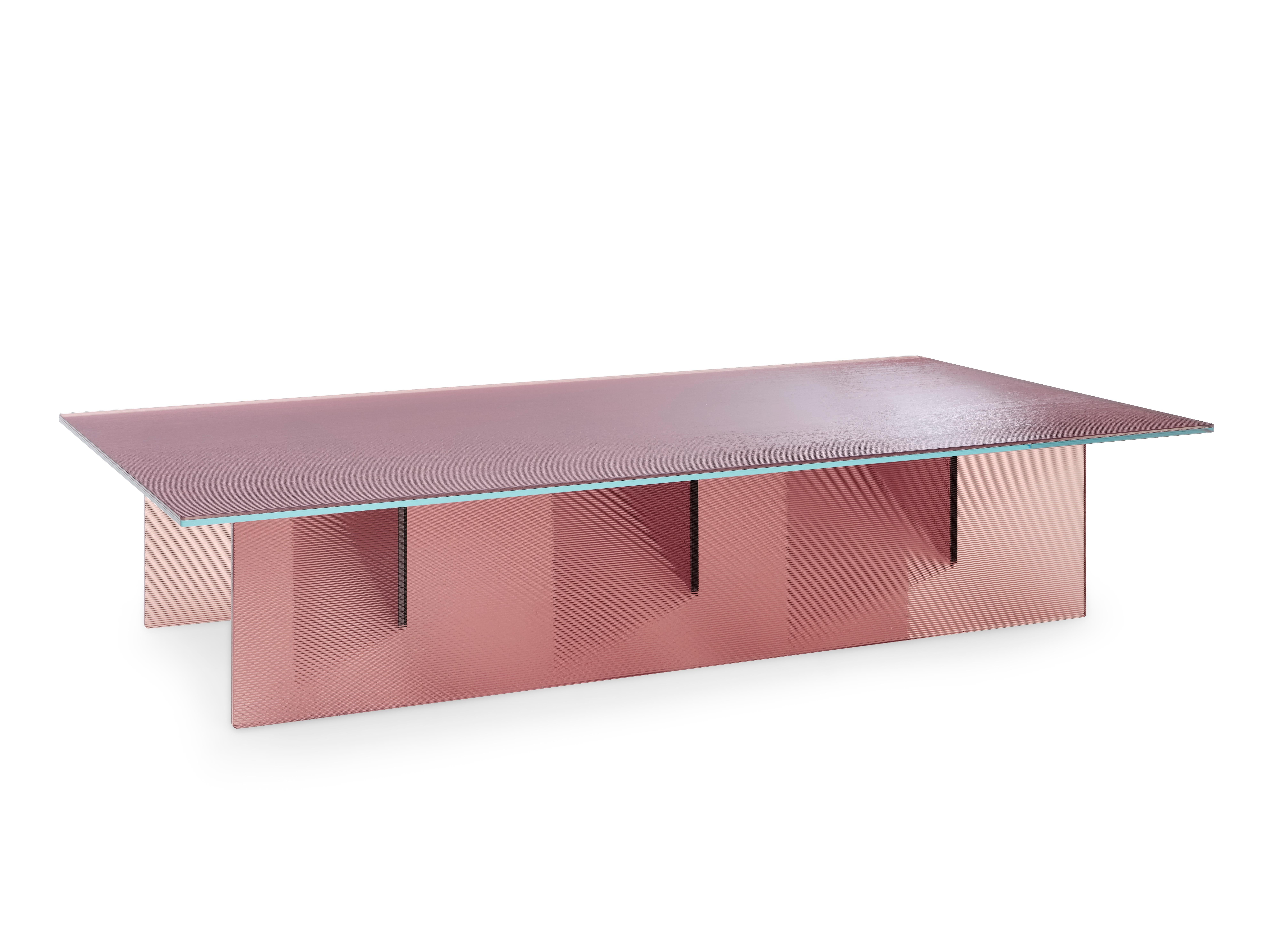 Dutch Customizable Montis Perry Glass Table by MAX LIPSEY For Sale