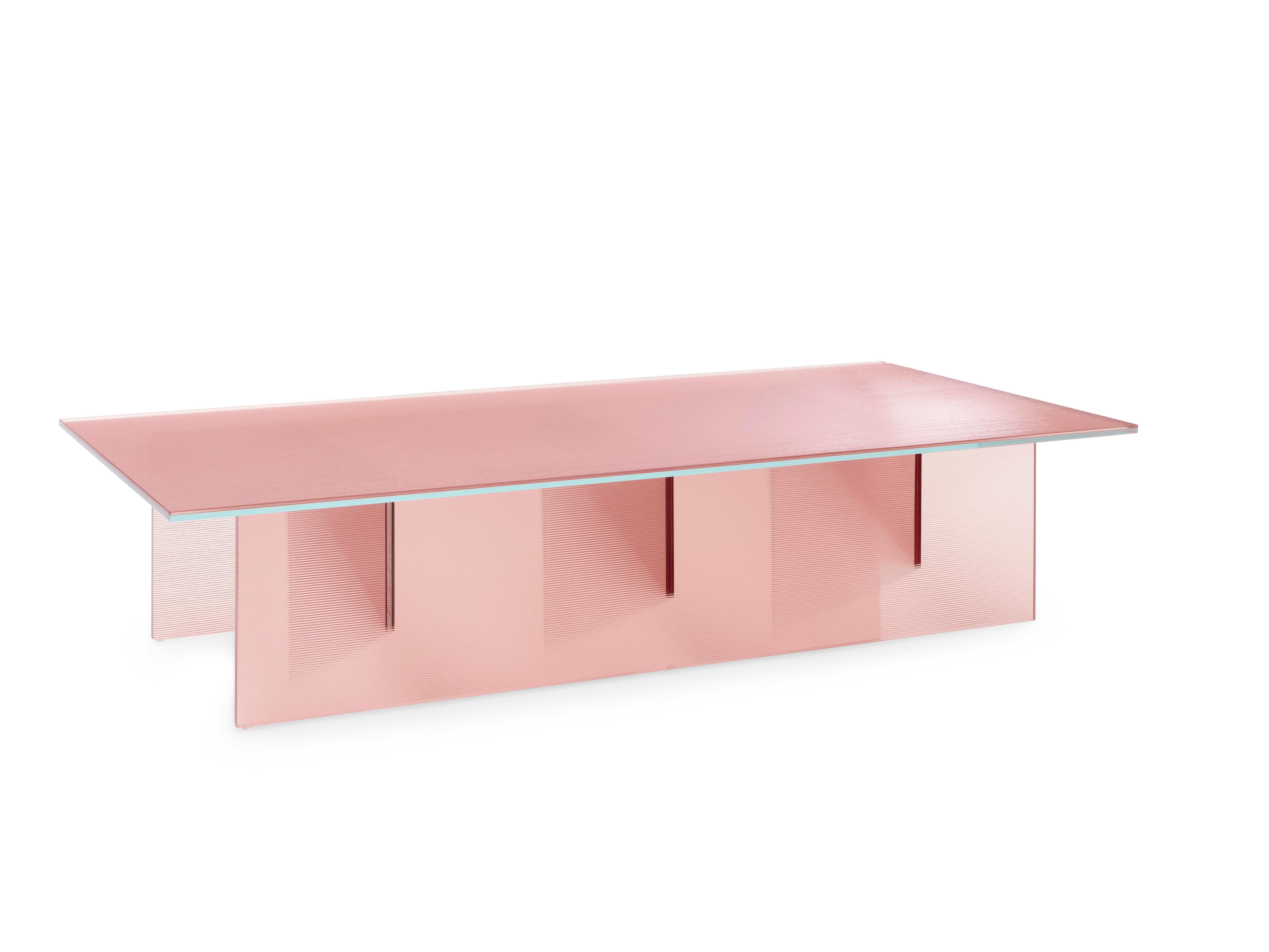 Contemporary Customizable Montis Perry Glass Table by MAX LIPSEY For Sale