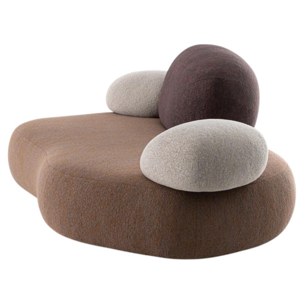 Customizable Moroso Pebble Rubble Sofa System by Front For Sale