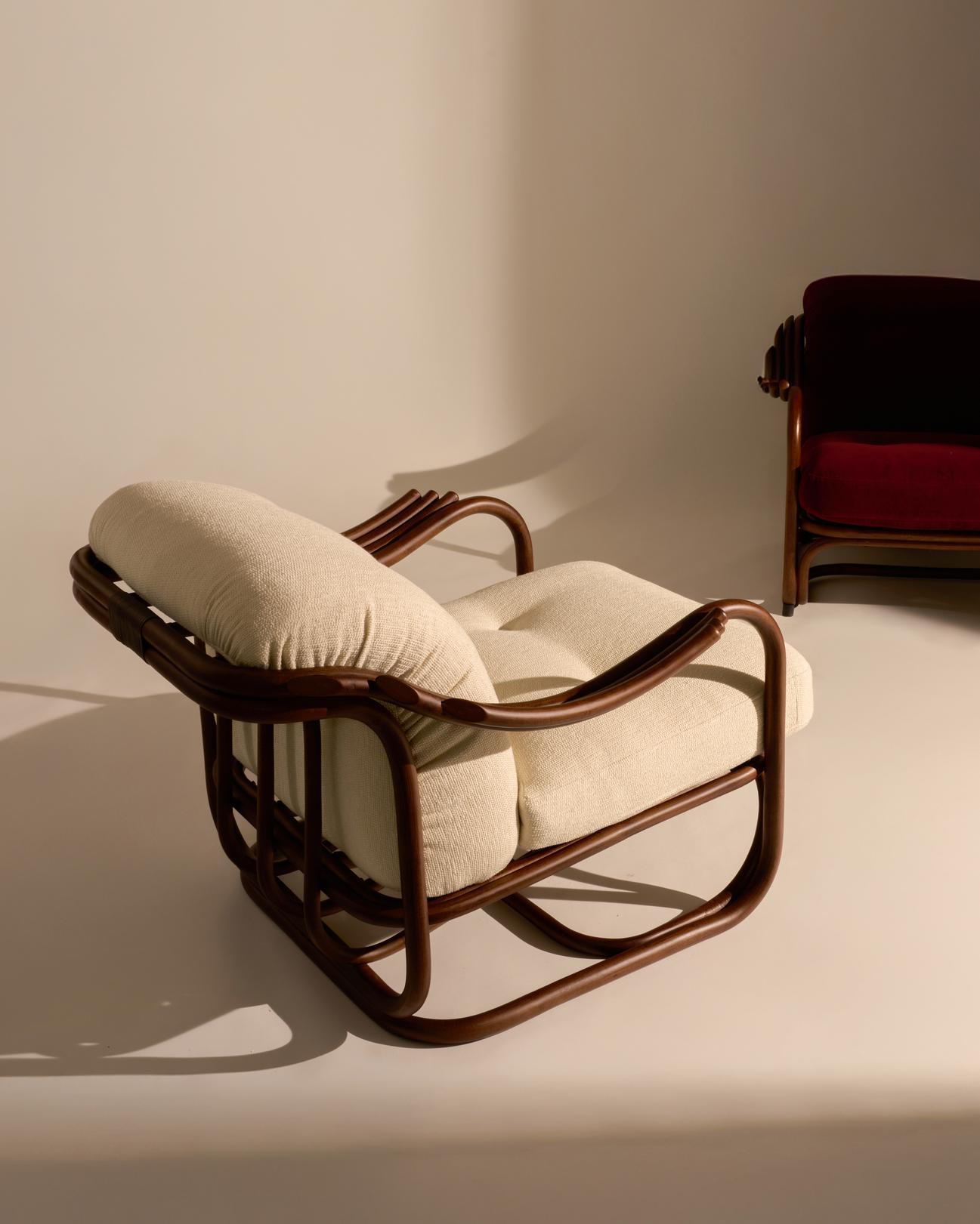 Upholstery Customizable New and Made to order Gubi Poltrona Lounge Chair by CARLO DE CARLI For Sale