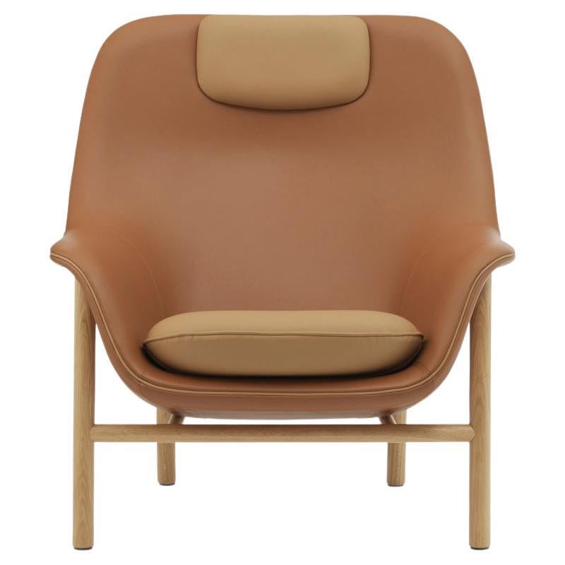 Customizable Normann Copenhagen Drape Lounge High W. Headrest by Simon Legald For Sale