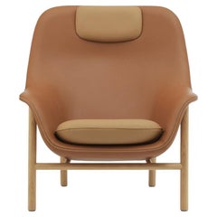 Customizable Normann Copenhagen Drape Lounge High W. Headrest by Simon Legald