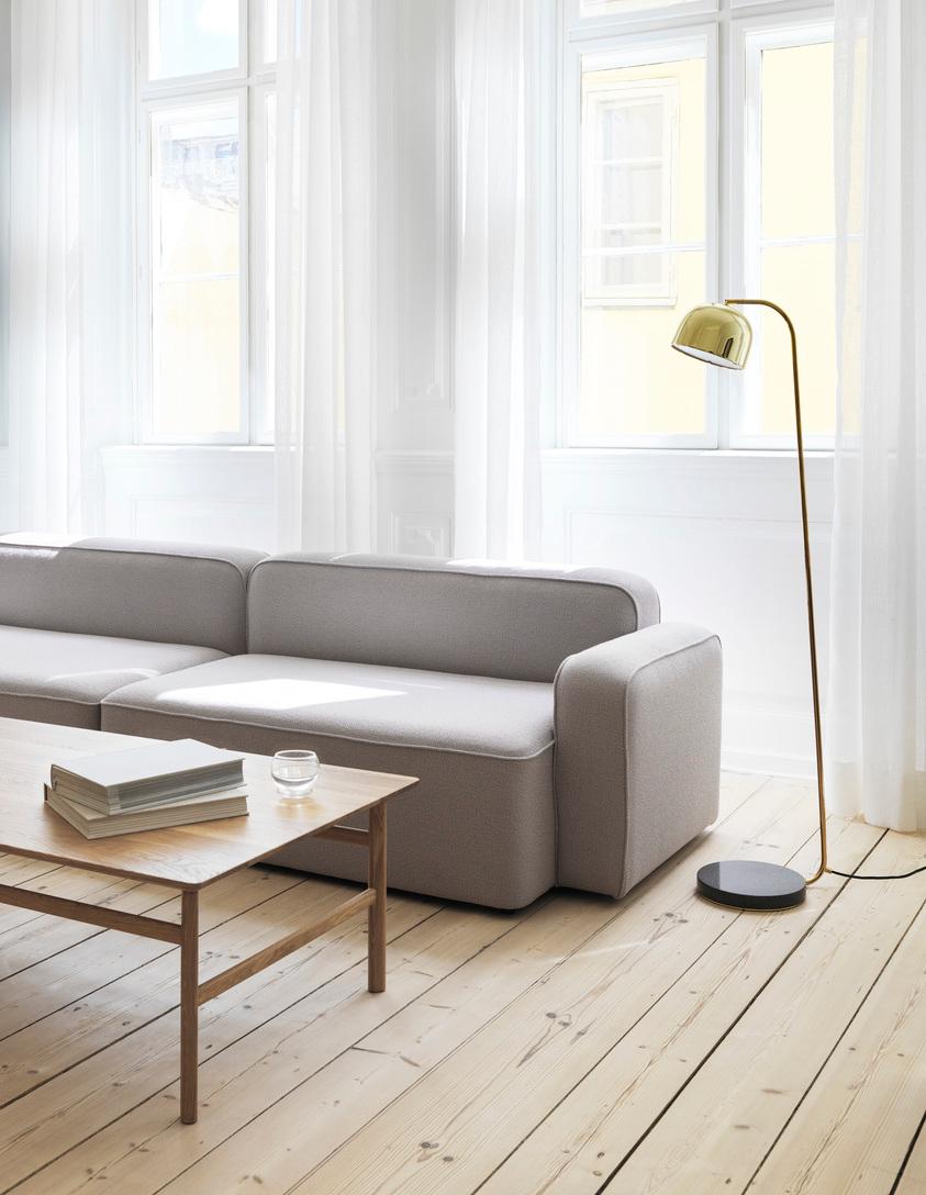 Contemporary Customizable Normann Copenhagen Rope Sofa Chaise Lounge with Pouf Hans Hornemann For Sale