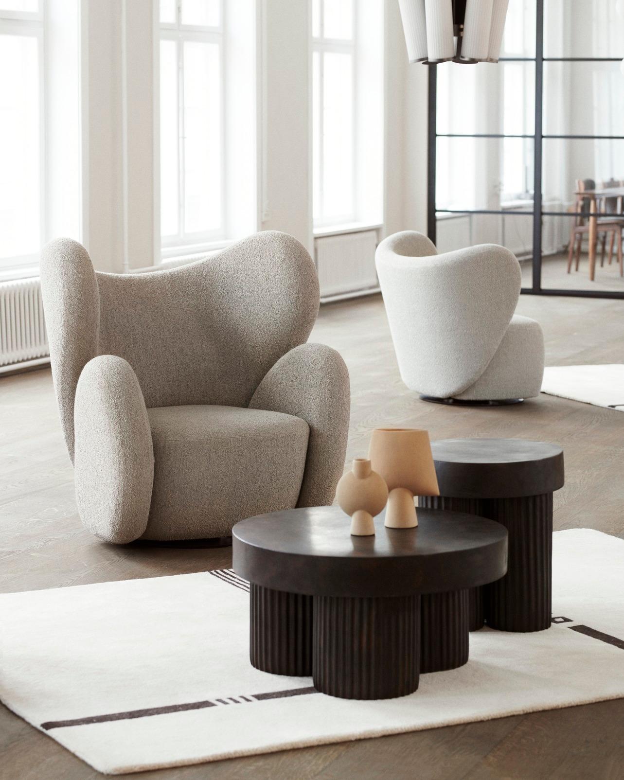 Customizable Norr11 Big Big Swivel Chair by Kristian Sofus Hansen &Tommy Hyldahl For Sale 1