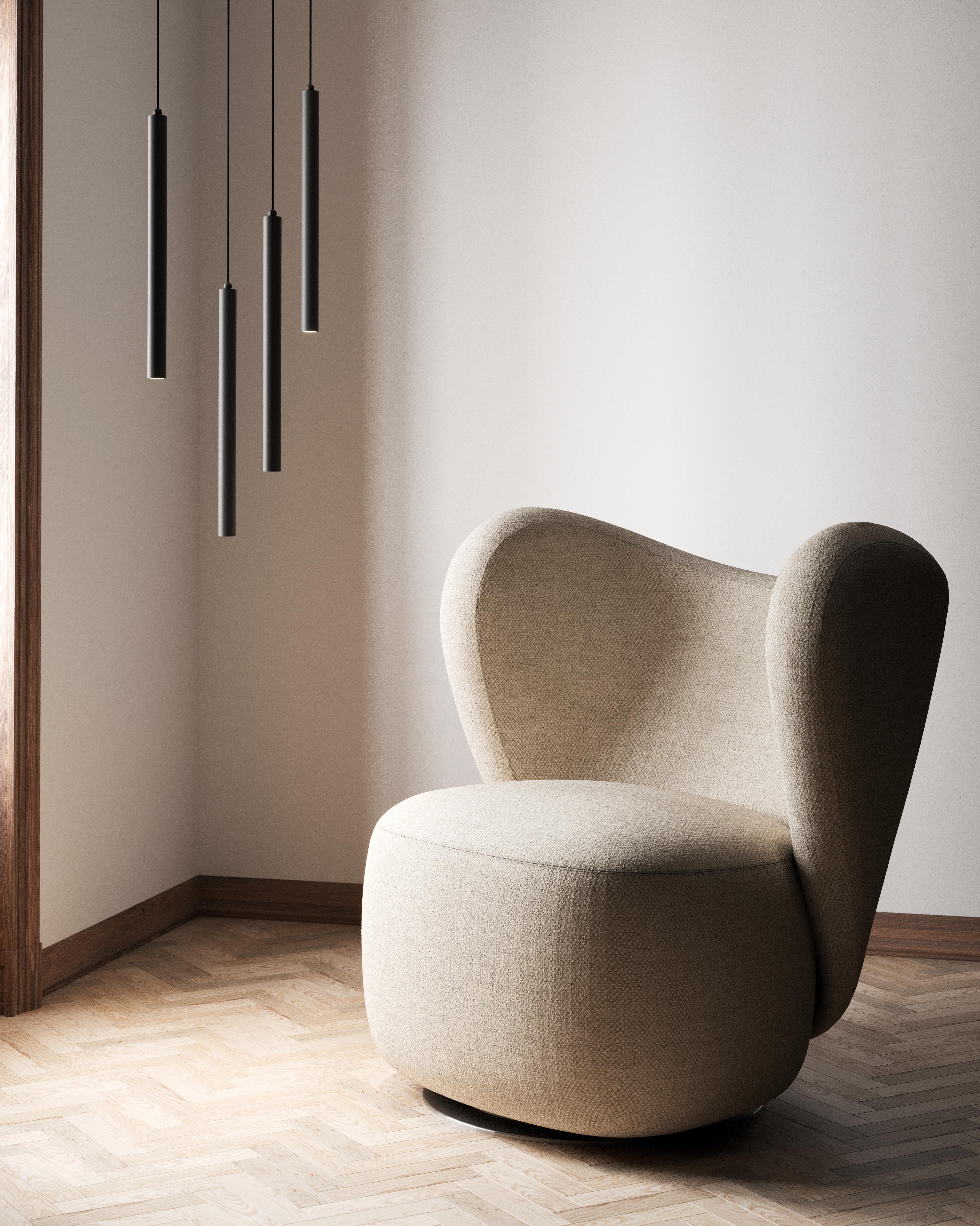 Norr11 Sheepskin Little Big Chair by Kristian Sofus Hansen & Tommy Hyldahl For Sale 13