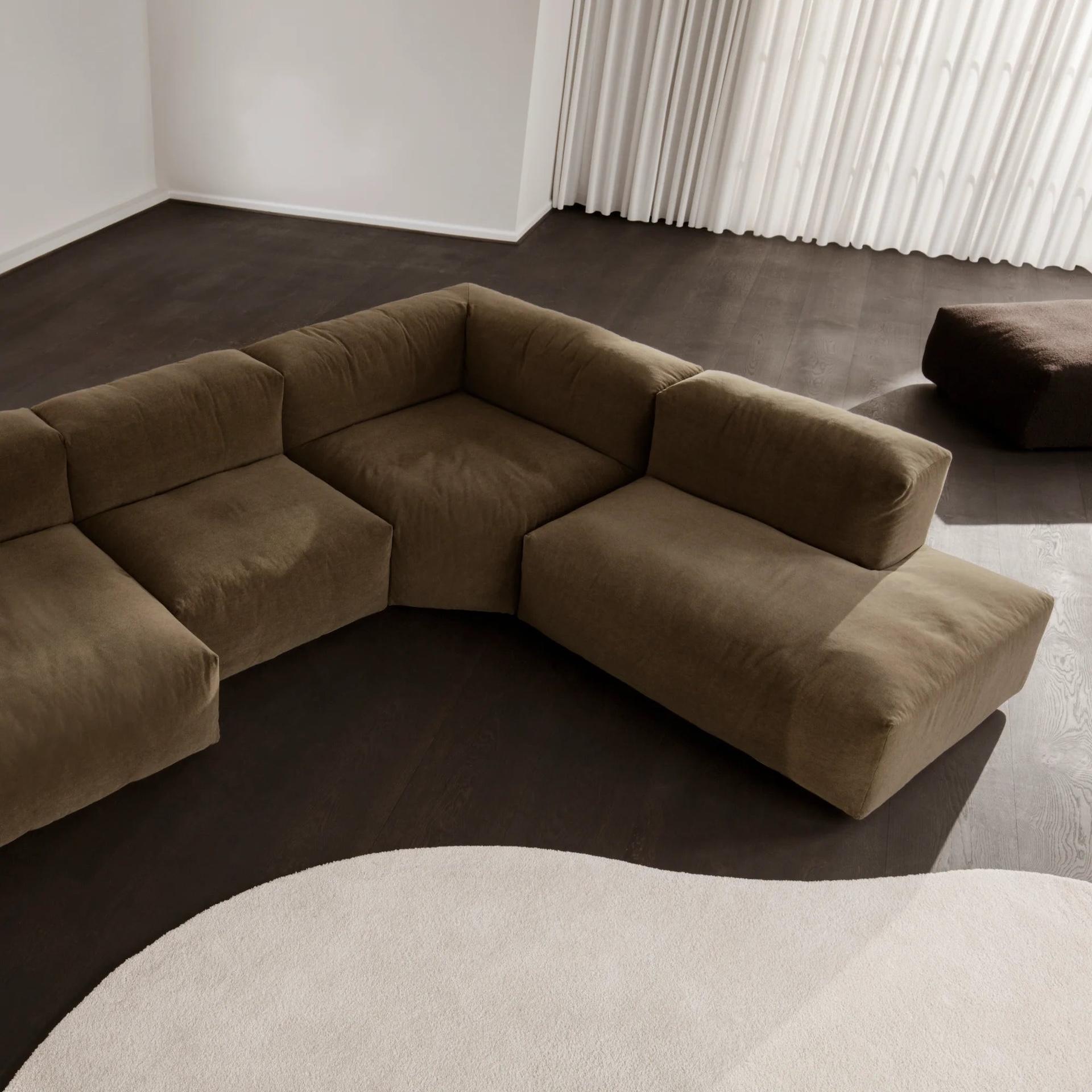 Upholstery Customizable Norr11 Repose Modular Sofa by Kristian Sofus Hansen & Tommy Hyldahl For Sale