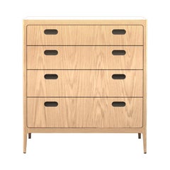 Customizable Oak Dresser from Munson Furniture with Alabaster Resin Top
