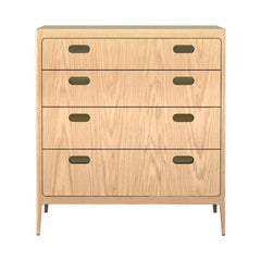 Customizable Oak Dresser from Munson Furniture with Brass Top