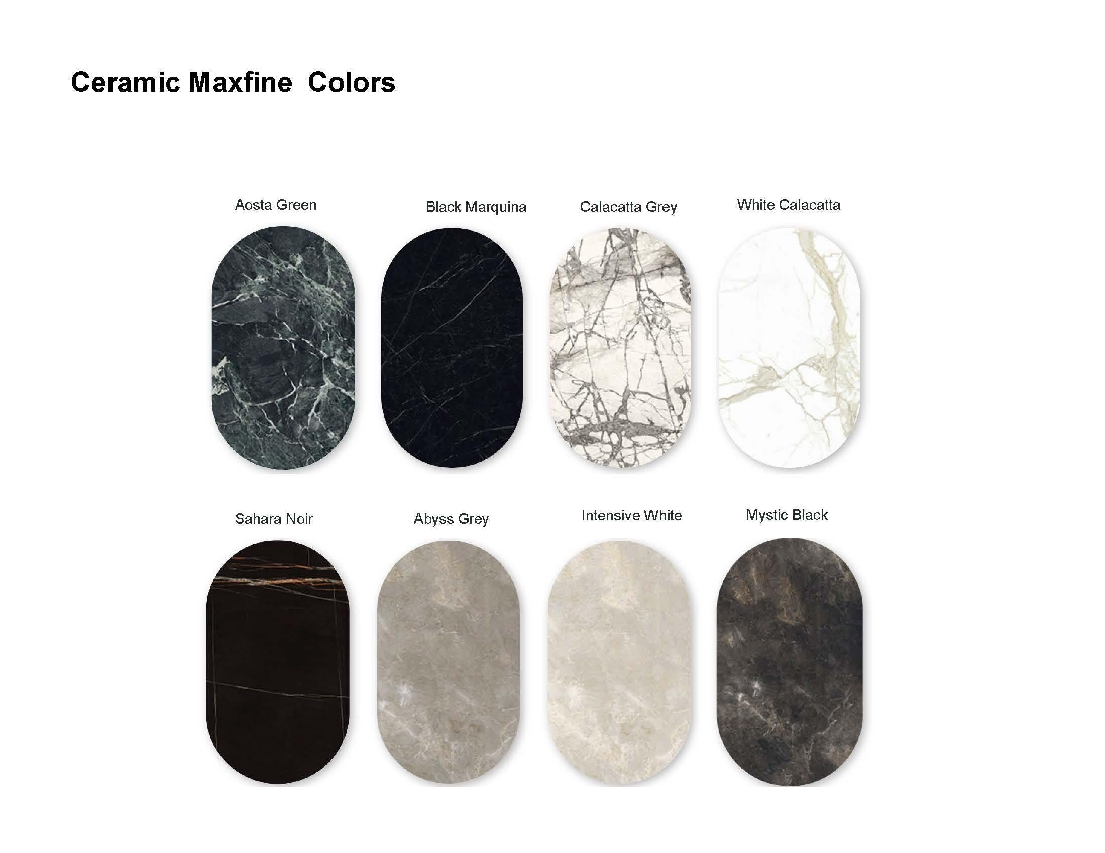 Customizable Oval Chest of Drawers In Sahara Black Ceramic & Ash Grey Lacquer en vente 2