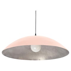 Customizable Oversized Pendant by Research.Lighting, Pink Chalk & Silver, MTO