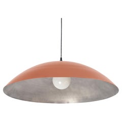 Customizable Oversized Pendant by Research.Lighting, Terracotta & Silver, MTO