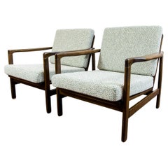 Anpassbares Paar restaurierter Sessel aus der Mitte des Jahrhunderts, 1960er Jahre