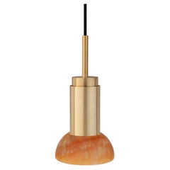 Lampe pendante personnalisable 'Donya Spot' par Anour, Amber Moon, Brushed Brass