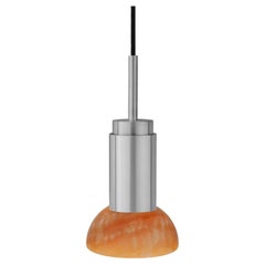 Lampe suspendue personnalisable 'Donya Spot' par Anour, Amber Moon, Brushed Steel