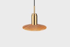 Lampe pendante personnalisable 'Donya Spot' par Anour, Amber Solar, Polished Brass
