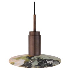 Customizable Pendant Lamp 'Donya Spot' by Anour, Mix Solar, Browned Brass