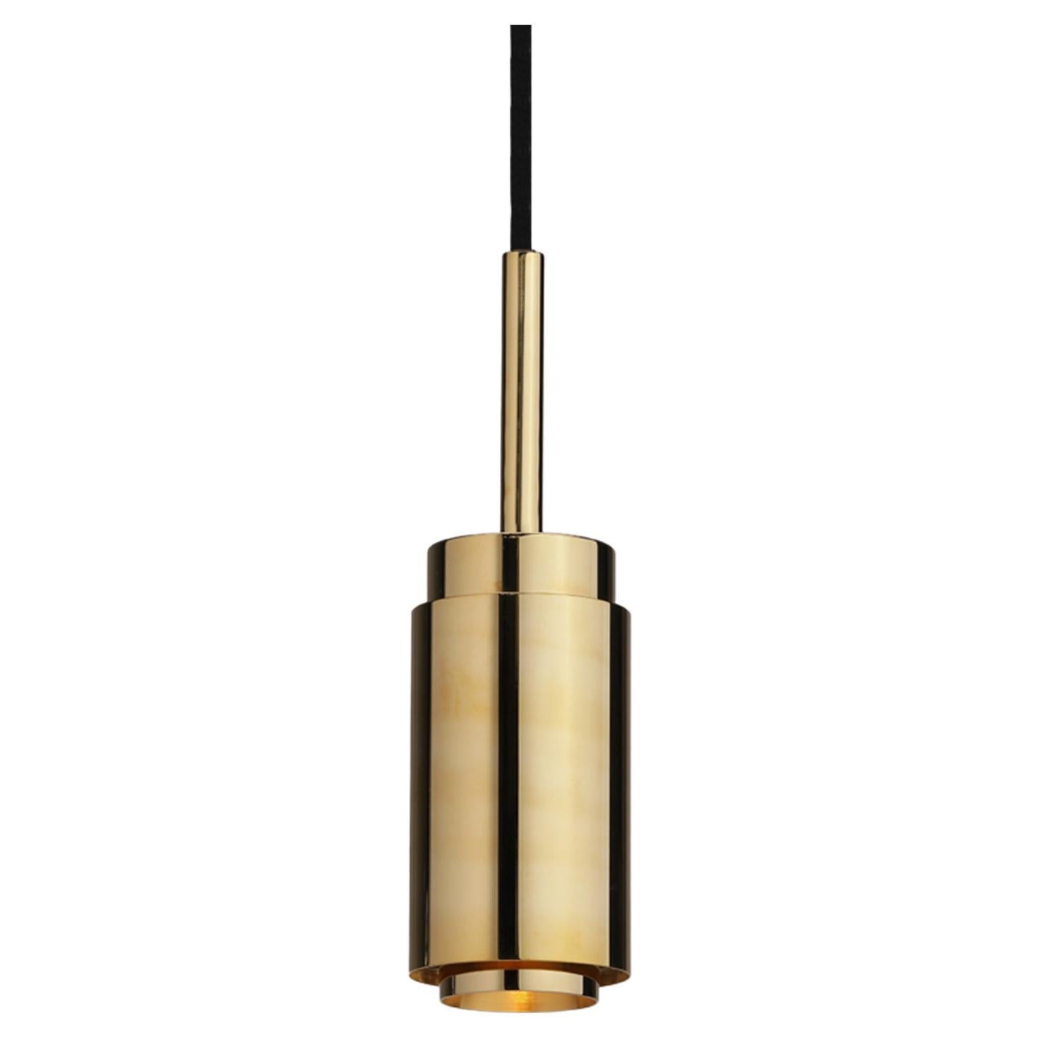Customizable Pendant Lamp 'Donya Spot' by Anour, Polished Brass