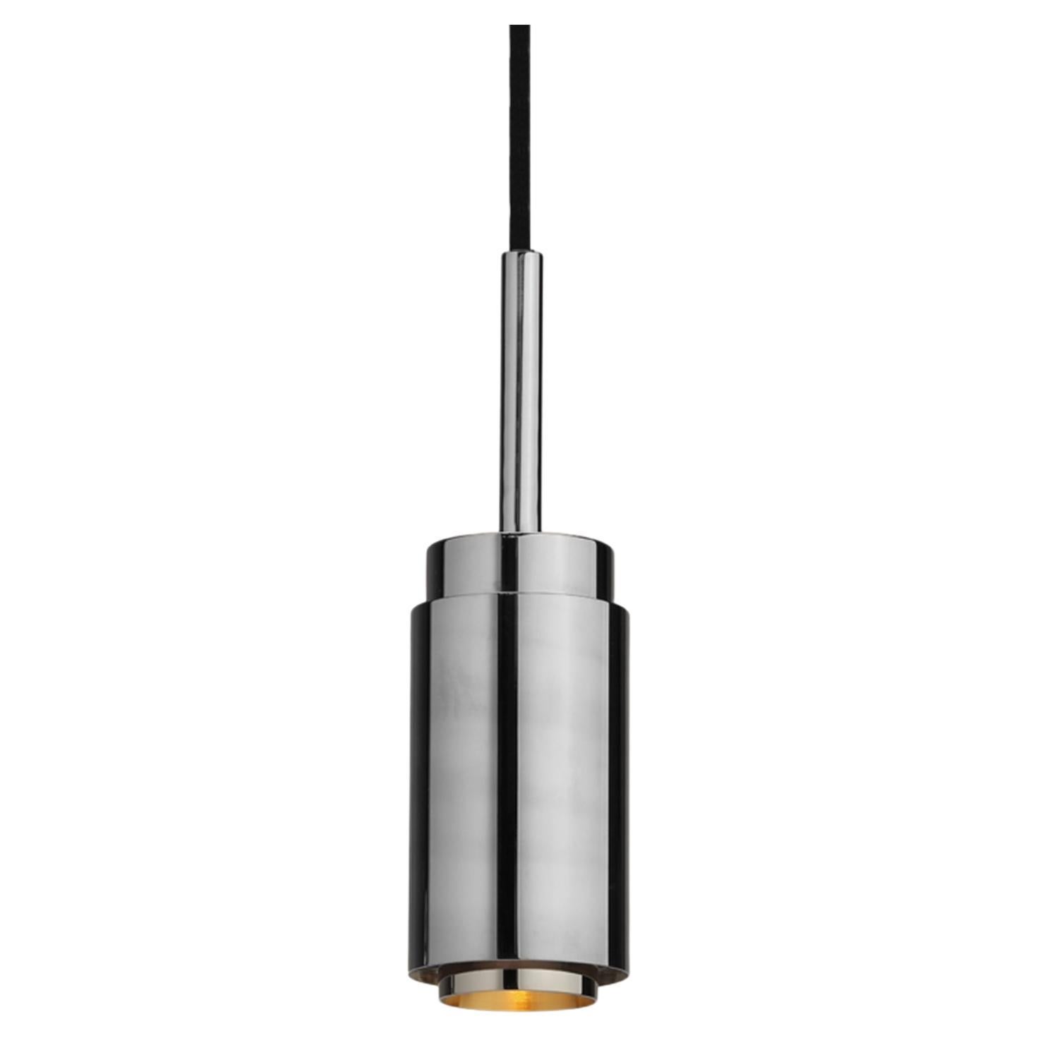 Customizable Pendant Lamp 'Donya Spot' by Anour, Polished Steel For Sale