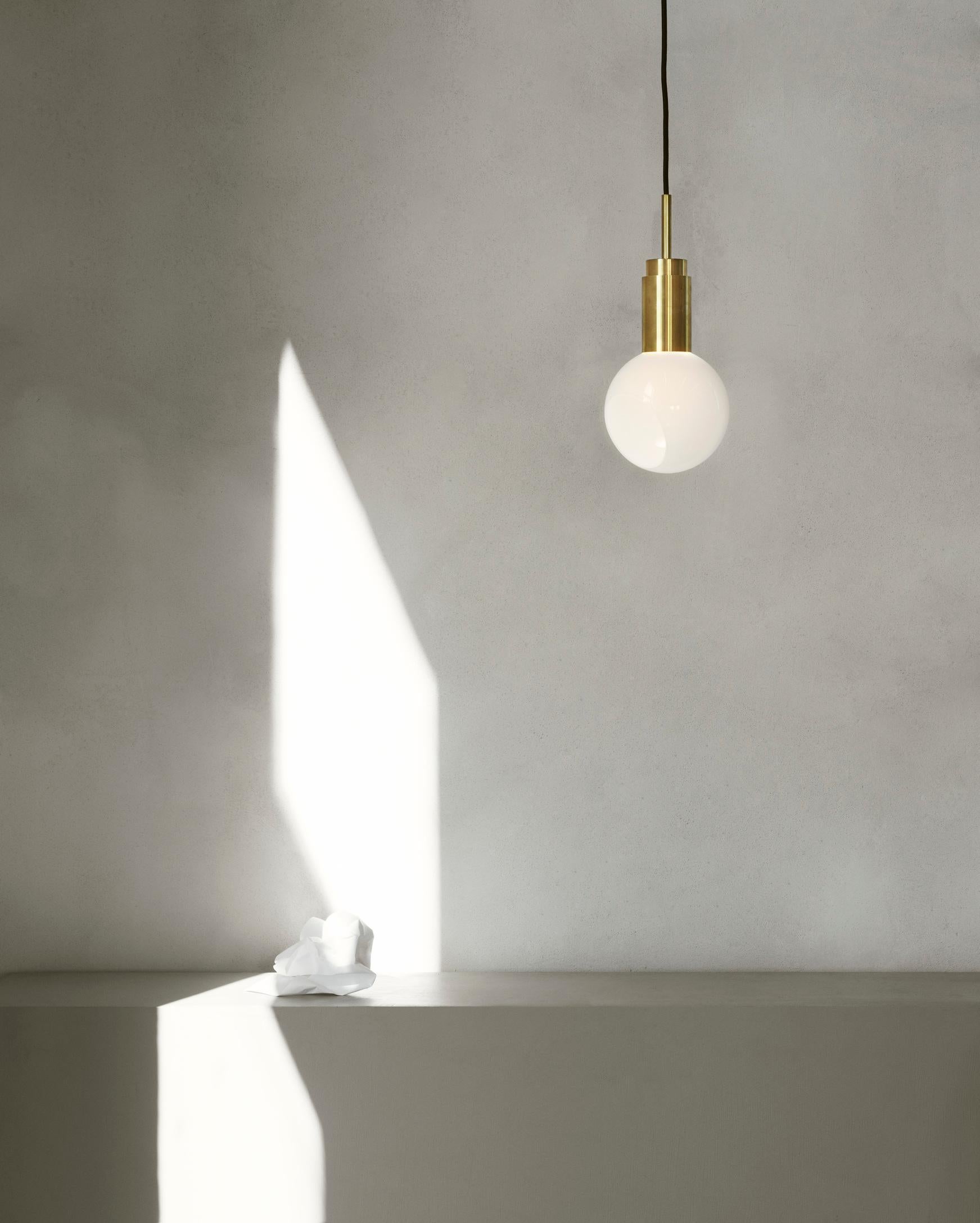 Customizable Pendant Lamp 'Donya Spot' by Anour, Sphere, Brushed Steel For Sale 8