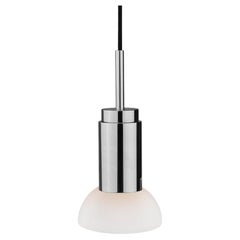 Lampe suspendue personnalisable 'Donya Spot' par Anour, White Moon, Polished Steel