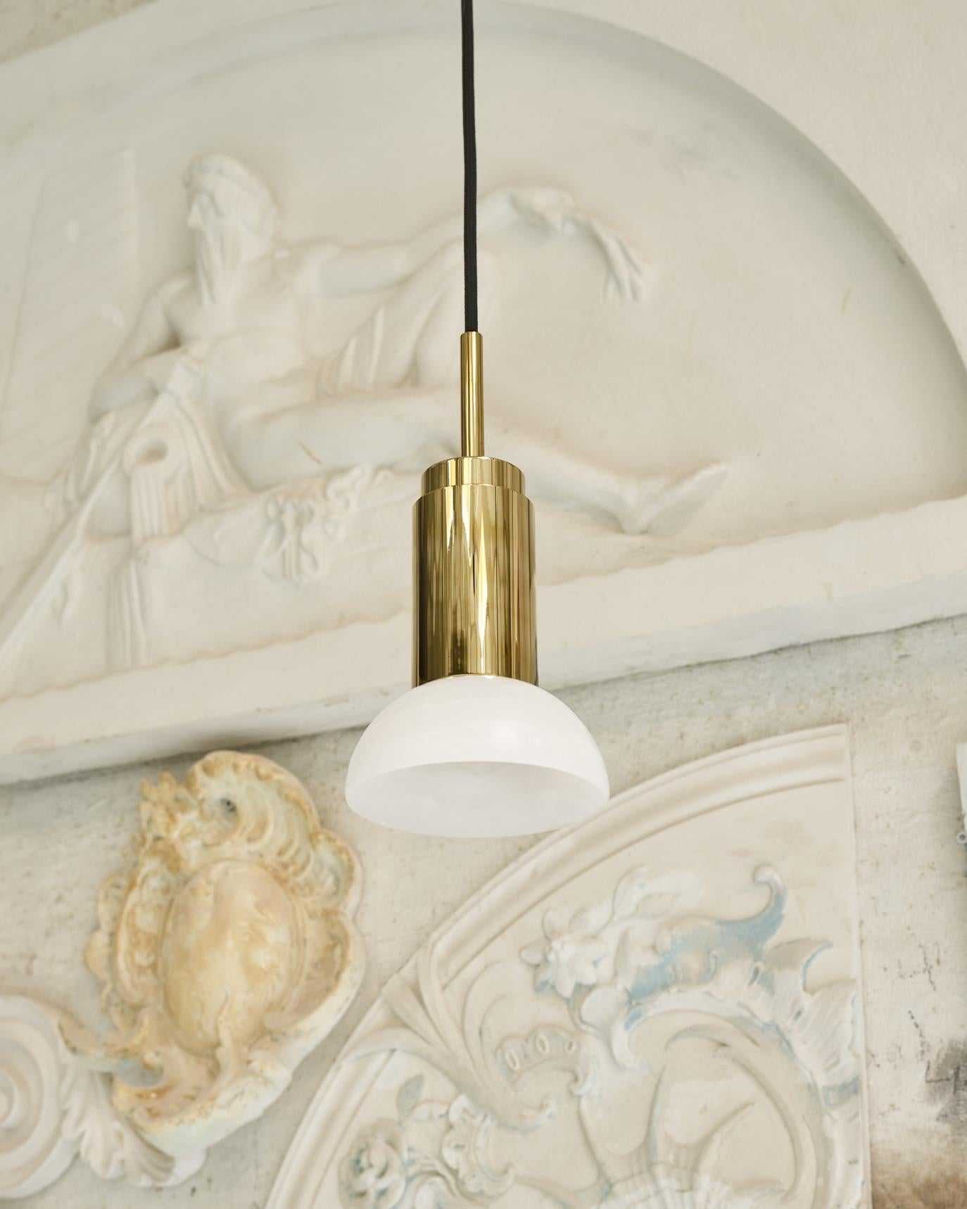 Lampada a sospensione personalizzabile 'Donya Spot' di Anour, solare bianco, acciaio nero in vendita 5