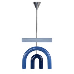 Lampe à suspension personnalisable TRN D1, céramique et chrome '+ Couleurs, + Formes'