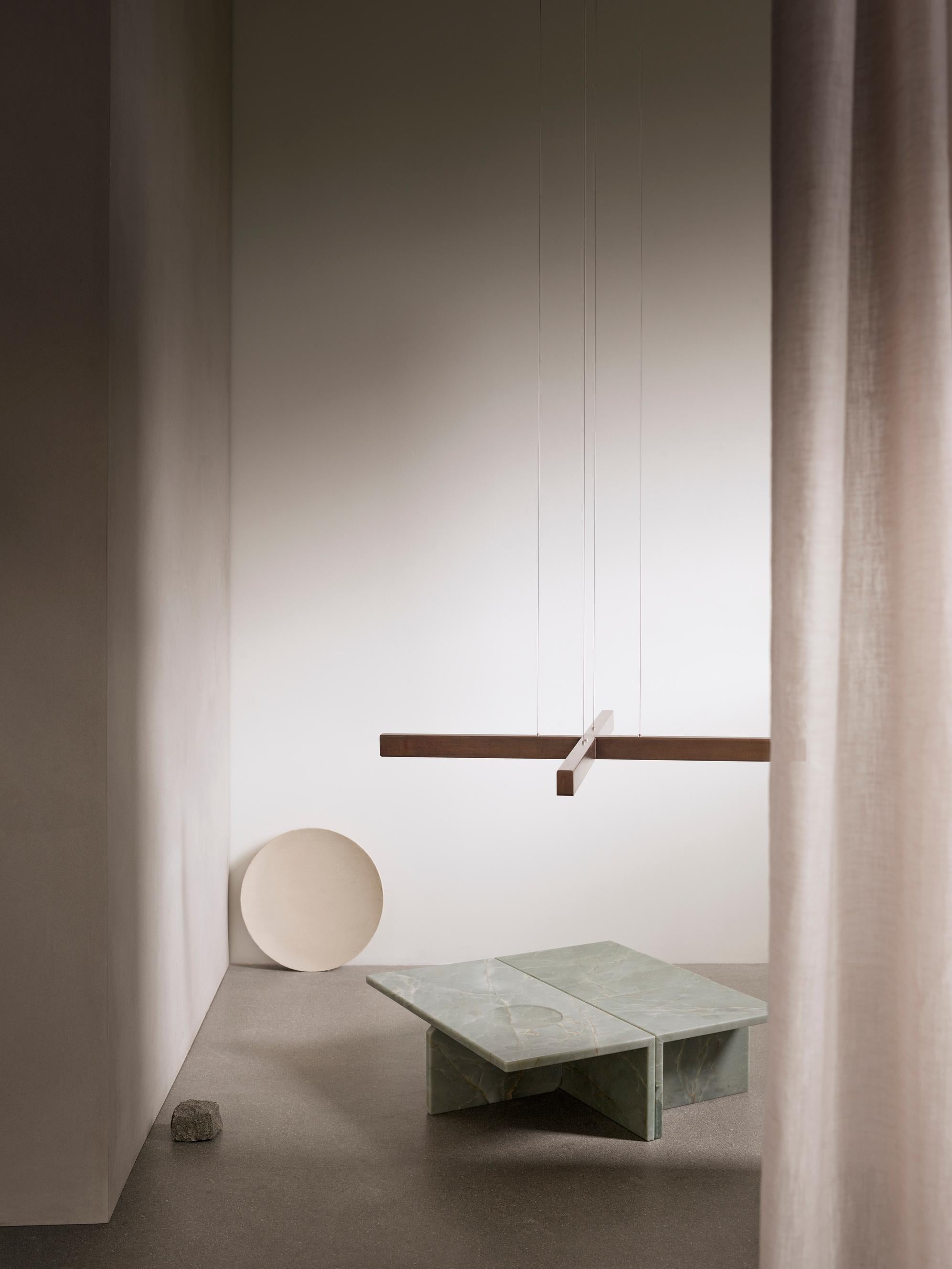Customizable Pendant Lamp 'X-Model' by Anour, Brushed Brass For Sale 4