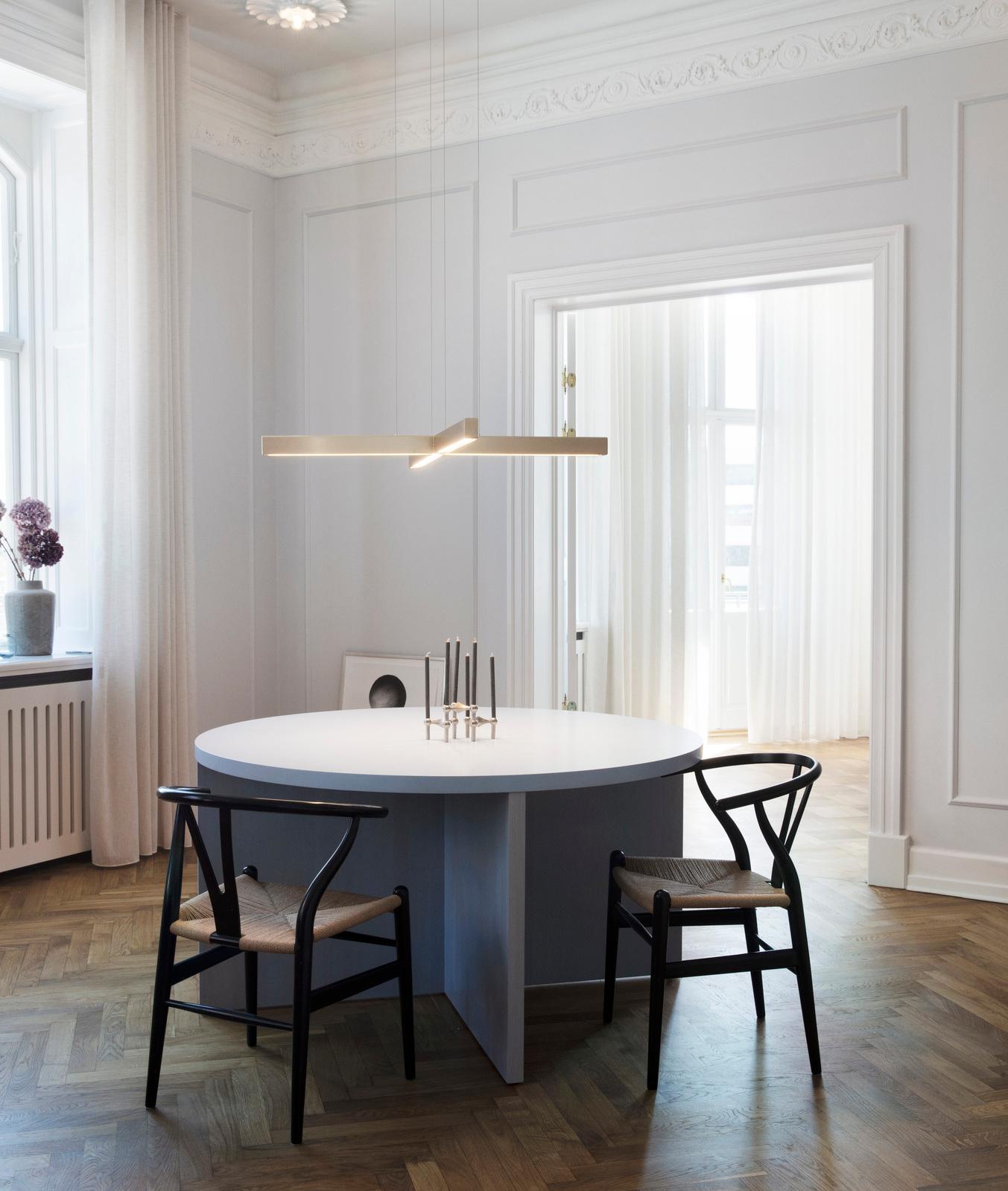 Customizable Pendant Lamp 'X-Model' by Anour, Brushed Brass For Sale 1