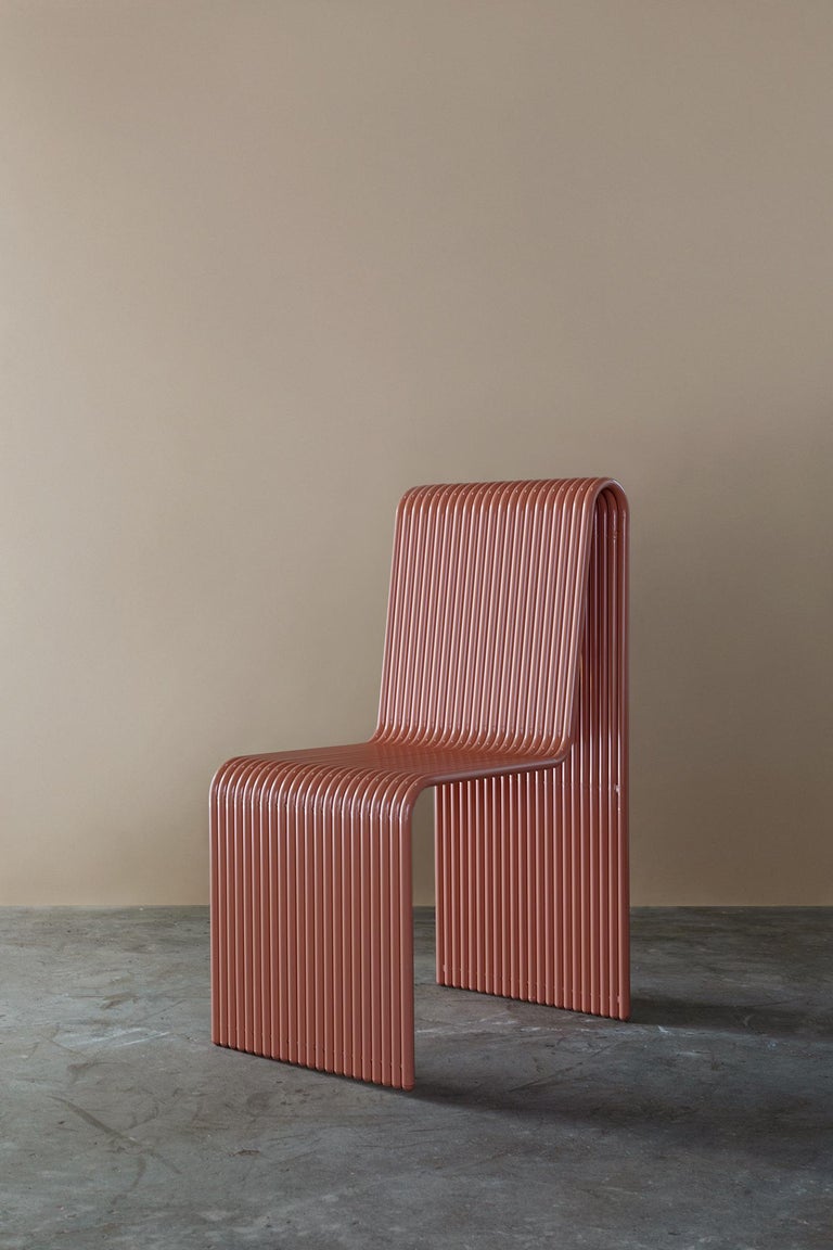 Customizable Powdercoated Aluminum Indoor/Outdoor Ribbon Chair by Laun ...