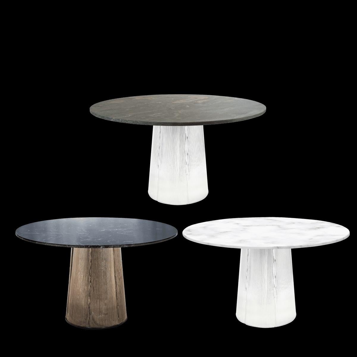 European Customizable Pulpo Bent Dining Table with Marble Top  BY SEBASTIAN HERKNER For Sale