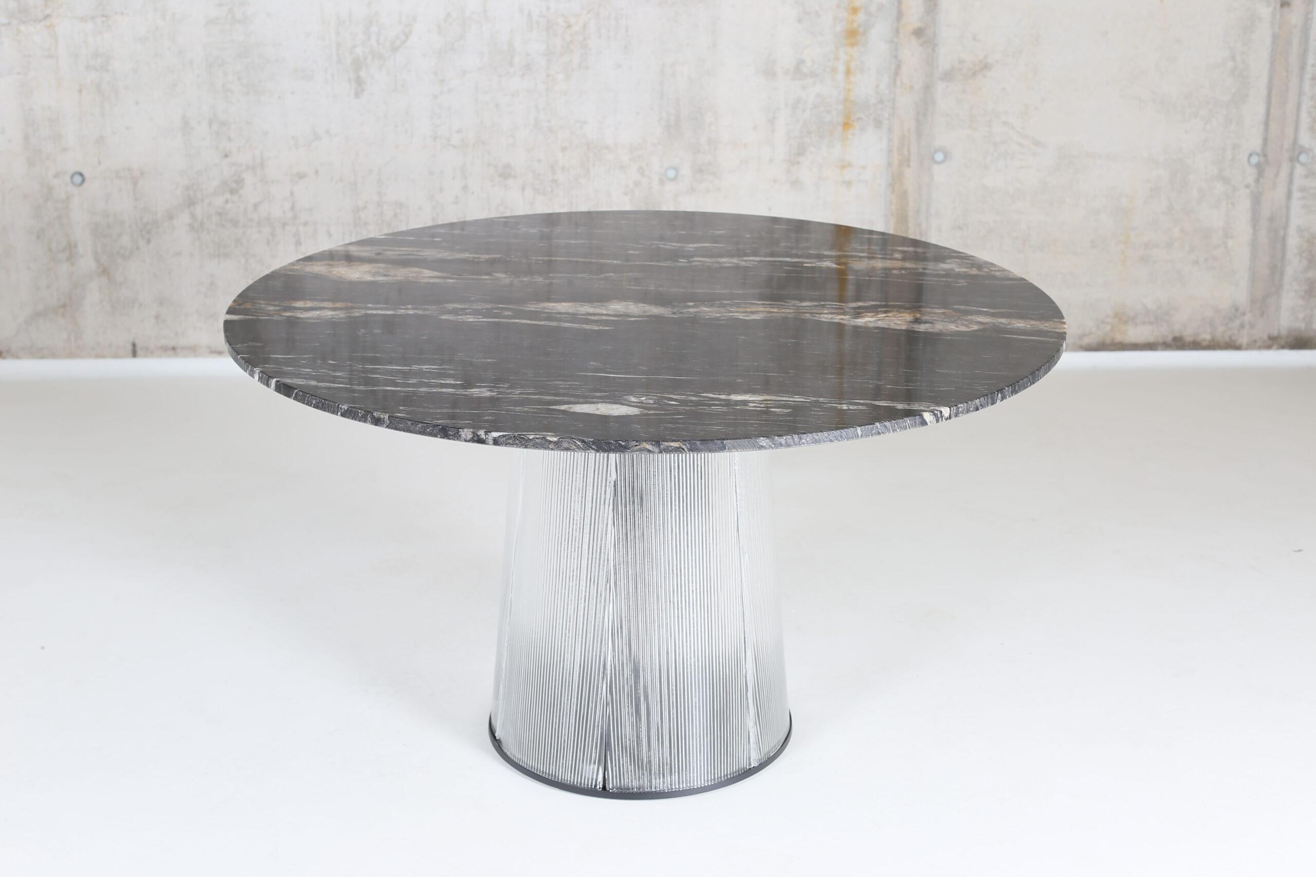 Contemporary Customizable Pulpo Bent Dining Table with Marble Top  BY SEBASTIAN HERKNER For Sale
