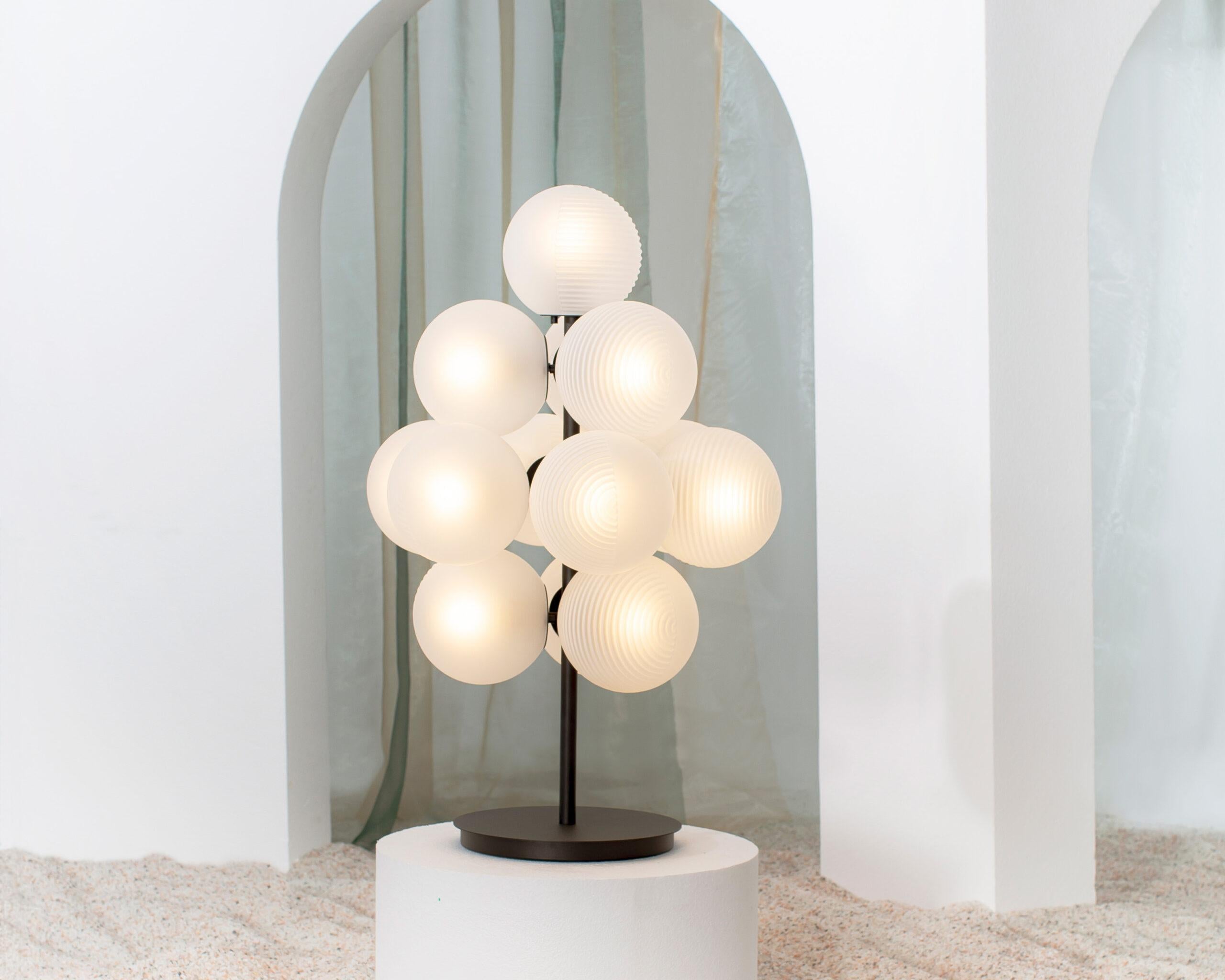 Sebastian Herkner’s Stellar Grape bundles numerous stellars to form a bunch in order to orchestrate lighting to a close encounter of real lighting innovation. The grape-like suspension light shines in colour variations of one’s own choice: