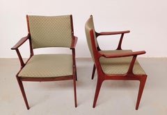 Johannes Andersen Rosewood Armhairs Exellent Condition Customizable Reupholstery