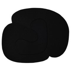 Customizable Riff Rug from Souda, 4x6 ft, Wool, Black